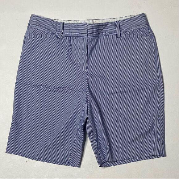 Talbots | Perfect Pinstriped High Rise Shorts - Picture 1 of 6
